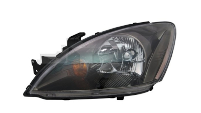 Far Mitsubishi Lancer (CS) 09.2003-09.2007 TYC partea Dreapta, tip bec H4 fara motoras, reglare electrica, culoare rama neagra