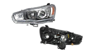 Far Mitsubishi Lancer (CY0) 03.2007- LANCER EVO X 03.2008- DEPO partea Dreapta D2S+H11 fara motoras