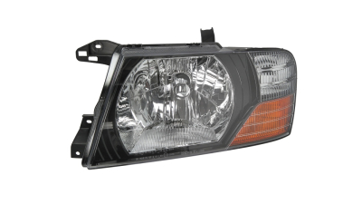 Far Mitsubishi Pajero Montero (V60/V70) 04.2000-12.2002 DEPO partea Stanga, tip bec H4 fara motoras, culoare rama negru