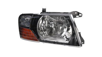 Far Mitsubishi Pajero Montero (V60/V70) 04.2000-12.2002 DEPO partea Dreapta, tip bec H4 fara motoras, culoare rama negru