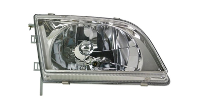 Far Mitsubishi Space Star 06.1998-08.2000 TYC partea Dreapta, tip bec H4 manual/electric, lentila cu imprimeu optic