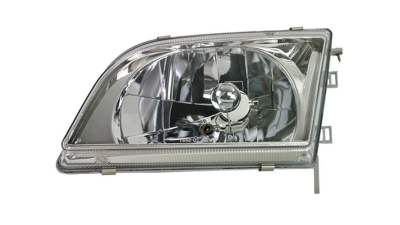 Far Mitsubishi Space Star 09.2000-12.2001 TYC partea Stanga, tip bec H4 electric, lentile clare