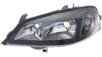 Far Opel Astra G 2003-08.2009 TYC fata dreapta, tip bec H7+HB3, culoare rama negru, electric, negru-silver, fara motoras