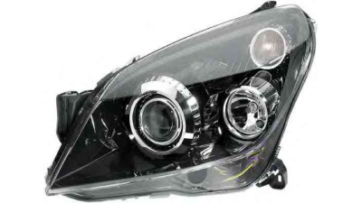 Far Opel Astra H 10.2003-12.2012 HELLA fata stanga xenon tip bec DS2+H7 cu motoras fumuriu 1ZS 008 710-311 , cu lumina pentru curbe
