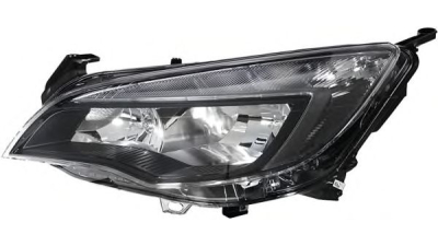 Far Opel Astra J 09.2009-12.2012 5usi/ Sedan/ Estate HELLA fata stanga, tip bec H7+H7, culoare negru