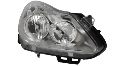 Far Opel Corsa D 07.2006-01.2011 VALEO fata dreapta , tip bec H1+H7, culoare argintiu