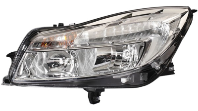Far Opel Insignia 09.2008-12.2013 TYC fata stanga , tip bec H1+H7, cu lumini de zi
