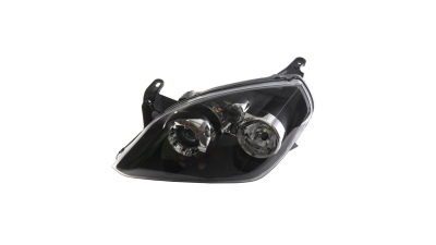 Far Opel Tigra Sport 05.2004-09.2009 DEPO fata stanga , tip bec H1+H7, far cu lupa, culoare negru