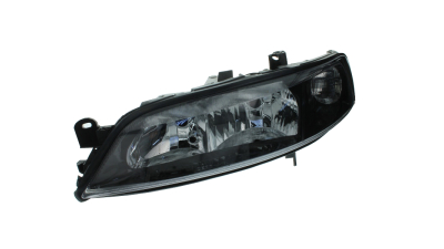 Far Opel Vectra B (Sedan+Hatchback+Combi) 02.1999-02.2003 DEPO fata stanga H7+H7 manual/electric, culoare negru