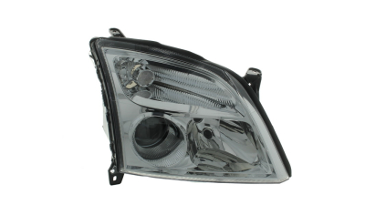 Far Opel Vectra C 09.2001-09.2005 SIGNUM 06.2003-09.2005 DEPO fata dreapta, tip bec H7+H7, culoare rama argintiu
