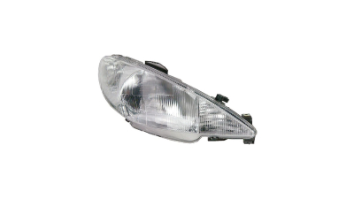 Far Peugeot 206 01.1998-06.2003 TYC partea Dreapta, tip bec H4 fara motoras