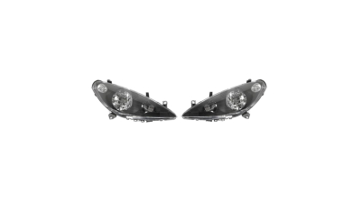 Set faruri tuning Peugeot 307 03.2001-09.2005 TYC partea Dreapta+Stanga H1+H7 fara motoras, culoare negru