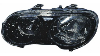 Far Rover 25 (RF) 03.2000-2005 DEPO partea Dreapta, tip bec H1+H7 electric, culoare negru