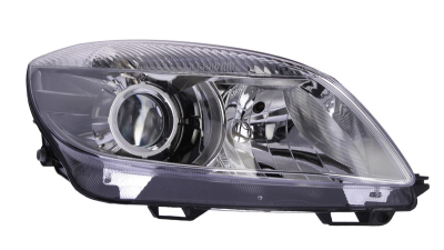 Far Skoda FABIA 2 Roomster 04.2010-03.2015 HELLA partea Dreapta tip bec H7+H7, cu lupa