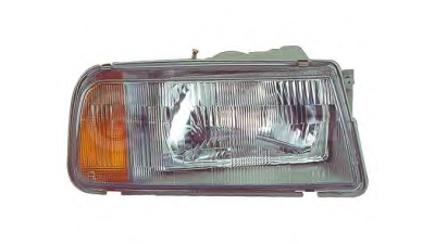 Far Suzuki Vitara 07.1988-03.1998 partea dreapta, tip bec H4 , reglaj manual, cu semnalizator orange, cu suport becuri, TYC 20-3062-05-2