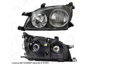 Far Toyota Avensis 09.1997-12.2000 TYC partea Stanga, tip bec H7+H7 fara motoras