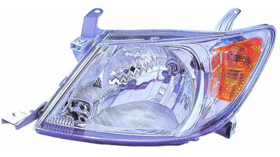 Far Toyota Hilux 01.2005-08.2008 DEPO partea Stanga, tip bec H4 fara motoras