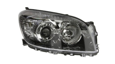 Far Toyota RAV4 (ACA/ACE) 01.2006-02.2009 TYC partea Dreapta, tip bec H11+HB3 cu motoras, culoare negru