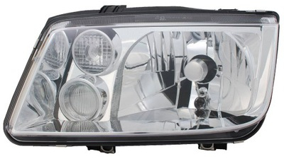 Far VW Bora 10.1998-11.2005 TYC partea Stanga cu lampa ceata, tip bec H3+H4, reglare manuala/electrica, fara motoras