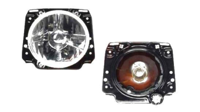 Far tuning VW Golf 2 1983-1992; partea Dreapta = Stanga, cu rama, sticla clara