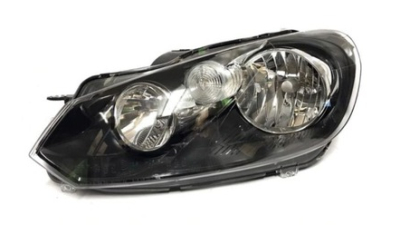 Far VW Golf 6 (1L) 10.2008-2013 TYC partea stanga, tip bec H15+H7+PSY24W+W5W, cu lumini de zi, electric, daytime running light, cu motoras