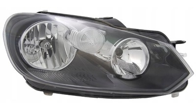 Far VW Golf 6 (1L) 10.2008-2013 partea Dreapta, tip bec H15+H7+PSY24W+W5W, cu lumini de zi, electric, daytime running light, cu motoras,TYC 20-11777-05-2