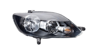 Far VW Golf 6 PLUS 01.2009-2013 TYC partea Dreapta, tip bec H15+H7