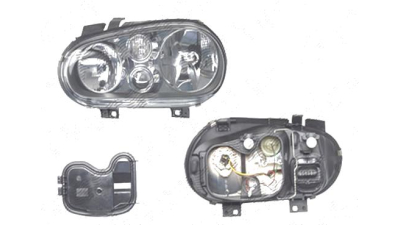 Far VW Golf 4 (1J) (Hatchback + Combi) 08.1997-09.2006 ARTEB partea Dreapta, tip bec H1+H7, culoare negru