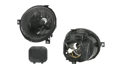 Far tuning VW Lupo 05.1998-07.2005 DEPO partea Dreapta, reflector negru, tip bec H4