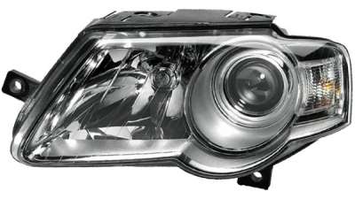 Far VW Passat Sedan+Combi (B6) 01.2005-07.2010 HELLA partea Dreapta, tip bec H7+H7