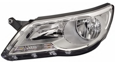Far VW TIGUAN (5N) 09.2007-04.2011 DEPO partea Stanga, tip bec H7+H7
