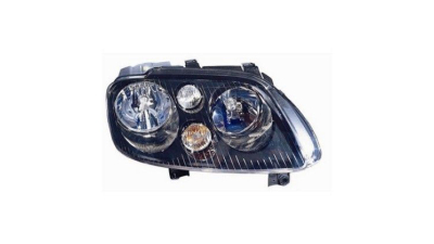 Far VW Touran 05.2004-12.2006 Caddy 3/LIFE (2K) 03.2004-06.2010 DEPO partea Dreapta tip bec H7+H7, culoare negru