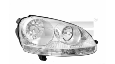 Far VW Golf 5 (Hatchback / Combi) 10.2003-05.2009 Jetta 05.2004-09.2010 BestAutoVest partea Dreapta tip bec H7+H7 clar cu reflector argintiu