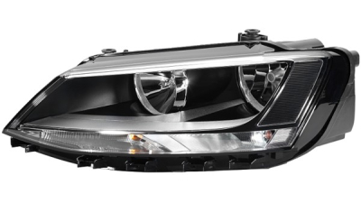 Far VW Jetta 07.2010- HELLA partea Stanga, tip bec H7+H7, tip far Hella