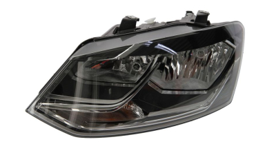 Far Vw Polo (6r), 05.2014-12.2017 Comfortline, Highline, Electric, tip bec H7+H7, omologare ECE, cu motoras, 6C1941005; 6C1941005B, Stanga, marca TYC