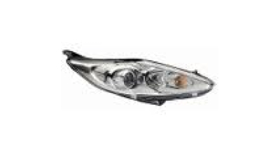 Far Ford Fiesta 09.2008-01.2013 HELLA dreapta fata, tip bec H1+H7, reglaj electric, cu rama neagra