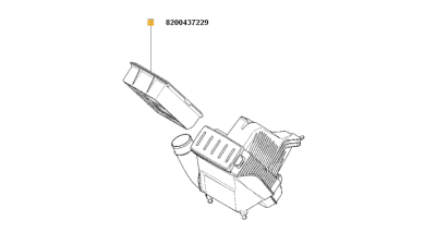 Filtru Aer RENAULT CLIO III 2005-2014 motor 1.5Dci/1.6 16V, Modus/Grand Modus 2004- motor 1.5 dci,, 8200437229,  piesa originala OE