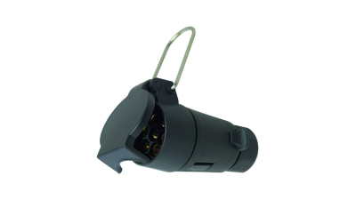 Fisa remorca auto Carpoint 12V 7 pini plastic , extensie cablu remorca, cu suport metalic de fixare, 1 buc