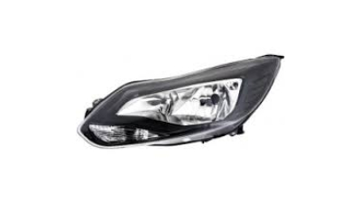 Far Ford Focus 3 12.2010-11.2014 TYC dreapta fata, tip bec H1+H7, culoare negru, cu lumini de zi