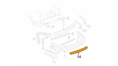 Folie Protectie Bara Spate Vw 3B9807602B
