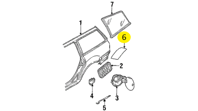 Folie Protectie Spate Dreapta Vw 3B0807906A