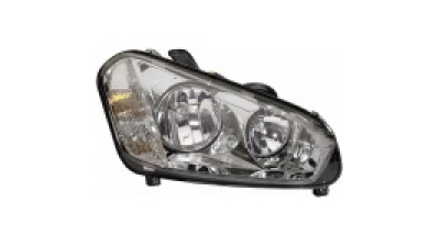 Far Ford Focus C-MAX 06.2007-12.2010 HELLA dreapta fata, tip bec H1+H7, culoare argintiu