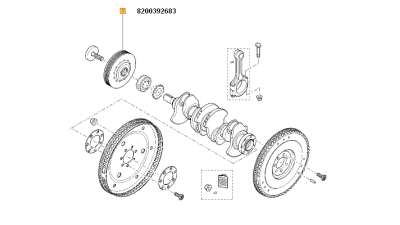 Fulie Arbore Cotit Nissan Kubistar; Renault Clio Ii, Kangoo, Kangoo Express, Laguna I, Laguna Ii, Megane I, Megane I Classic, Megane I Coach, Megane Scenic, Scenic I, Thalia I 1.4-1.6lpg 11.97-