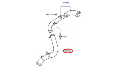 Furtun Aer Supra Alimentare Ford C-Max, Focus C-Max, Focus Ii 1.8d 07.04-09.12