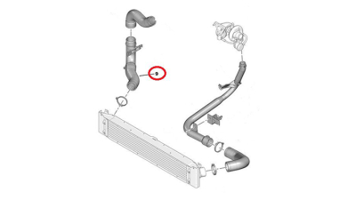 Furtun Intercooler Peugeot 0382LK