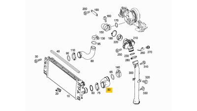 Furtun Intercooler Stanga Mercedes Sprinter 3,5-T (906), Sprinter 3-T (906), Sprinter 5-T (906) 3.5 06.06-