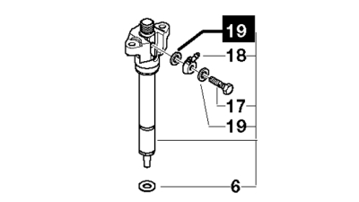 Garnitura saiba injector Bmw  Seria 3 E46 318d, Seria 5 E39 520d, 13532247159
