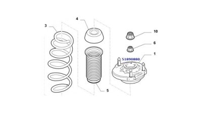 Garnitura Fiat 51890880