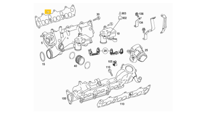 Garnitura Galerie Admisie Chrysler 300 C; Jeep Grand Cherokee Iii; Mercedes C (W203, W204), E (W211, W212), G (W461, W463), Sprinter 3.0crd 01.05-