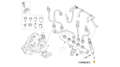 Garnitura Injector , Saiba Cupru (7,2 X15x3) ; Motor 1.5 Dci 1.9 Dacia Logan Dokker Duster Sandero Renault Opel